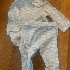 Kith Light Blue Baby Logo Tee and Pants Set